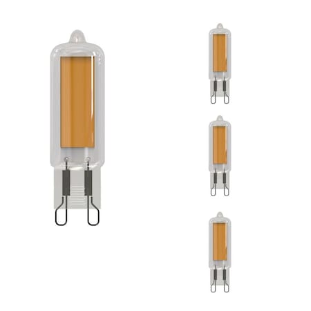 LED Filament 5W, Dimmable Mini T4, Clear Glass, 3000K, 500 Lm, 4PK